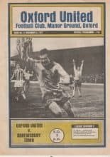 Oxford United v Shrewsbury Town 03-Dec-1977