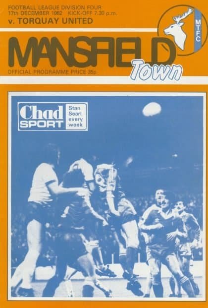 Mansfield Town v Torquay United 17-Dec-1982
