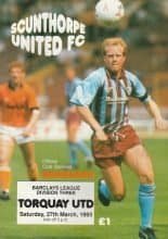 Scunthorpe United v Torquay United   27-Mar-1993