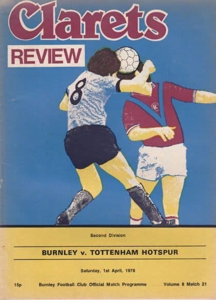 Burnley v Tottenham Hotspur 01-Apr-1978