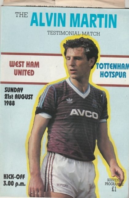West Ham United v Tottenham Hotspur  21-Aug-1988