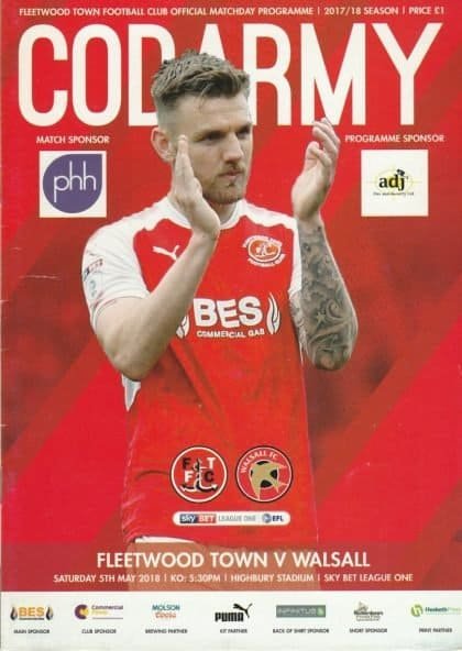 Fleetwood Town v Walsall 05-May-2018