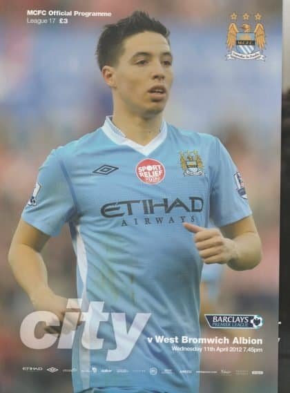 Manchester City v West Bromwich Albion 11-Apr-2012