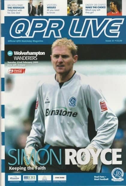 Queens Park Rangers v Wolverhampton Wanderers 22-Feb-2005