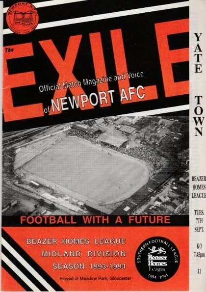 Newport AFC v Yate Town 07-Sep-1993