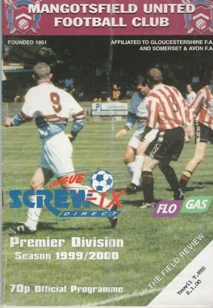 Mangotsfield United v Yeovil Town Reserves  08-Jan-2000