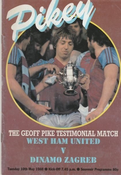 West Ham United v Dinamo Zagreb 10-May-1988