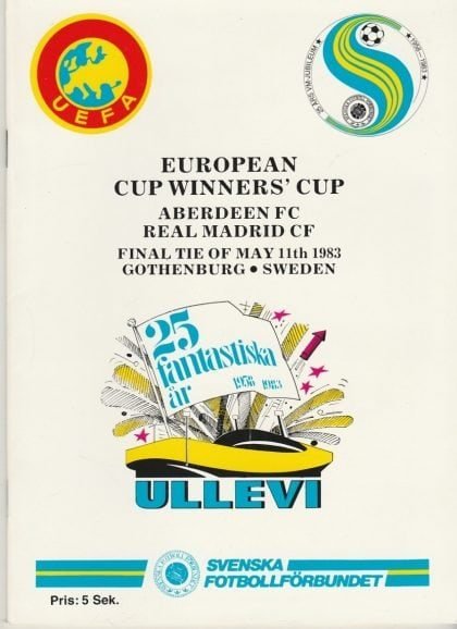 Aberdeen v Real Madrid  11-May-1983