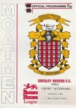 Gresley Rovers v Crewe Alexandra 28-Jul-1999