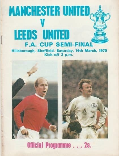 Manchester United v Leeds United 14-Mar-1970