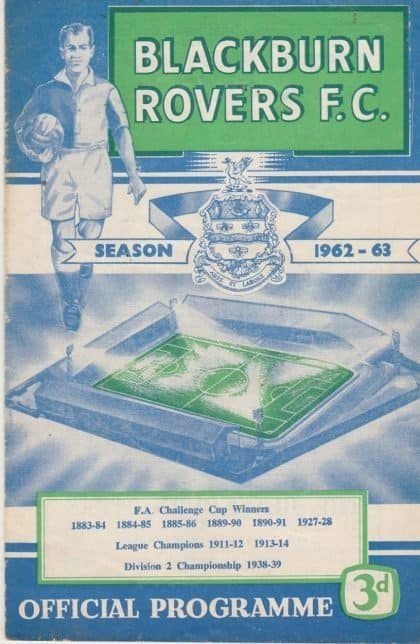 Blackburn Rovers v Liverpool 25-Aug-1962
