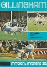 Gillingham v Tottenham Hotspur 02-Aug-1979