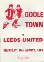 Goole Town v Leeds United  18-Aug-1988