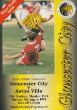 Gloucester City v Aston Villa  09-Aug-1994