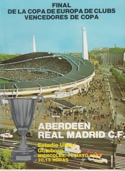 Aberdeen v Real Madrid  11-May-1983