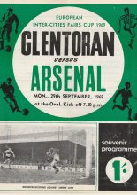 Glentoran v Arsenal 29-Sep-1969