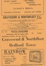 Gravesend & Northfleet v Bedford Town  14-Nov-1962