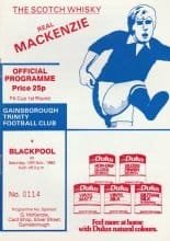 Gainsborough Trinity v Blackpool 19-Nov-1983
