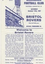 Gillingham v Bristol Rovers 14-Oct-1967