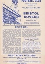 Gillingham v Bristol Rovers 16-Nov-1966