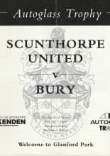 Scunthorpe United v Bury  22-Oct-1991