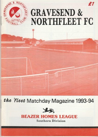 Gravesend & Northfleet v Charlton Athletic  10-Aug-1993