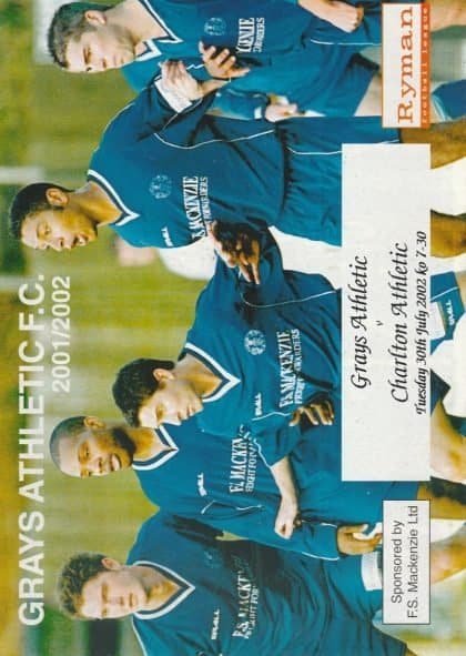 Grays Athletic v Charlton Athletic 30-Jul-2002