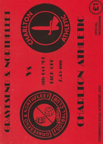 Gravesend & Northfleet v Charlton Athletic  05-Oct-2001