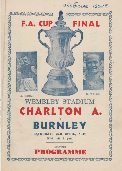 Charlton Athletic v Burnley   26-Apr-1947 -  Victor pirate issue
