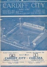 Cardiff City v Chelsea 10-Dec-1960