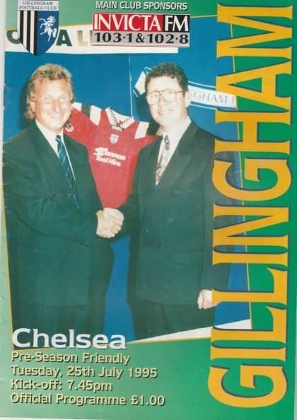 Gillingham v Chelsea 25-Jul-1995