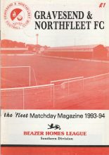 Gravesend & Northfleet v Crystal Palace 31-Jul-1993