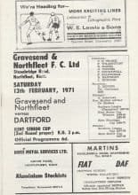 Gravesend & Northfleet v Dartford 13-Feb-1971