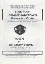 Grantham Town v Grimsby Town  30-Jul-2002