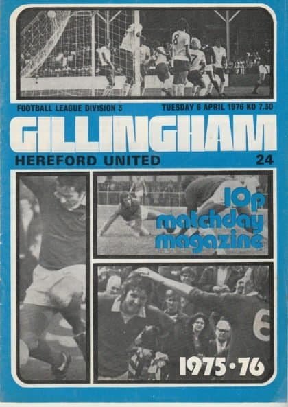 Gillingham v Hereford United 06-Apr-1976