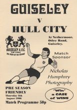 Guiseley v Hull City 08-Aug-1996