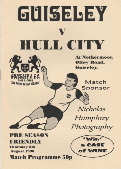 Guiseley v Hull City 08-Aug-1996