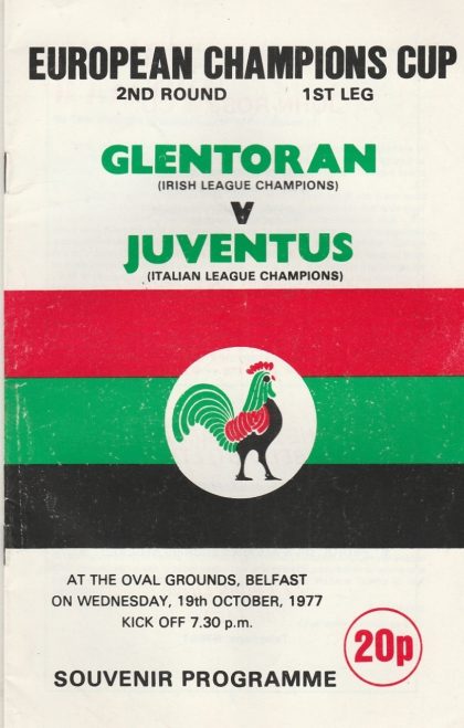 Glentoran v Juventus    19-Oct-1977