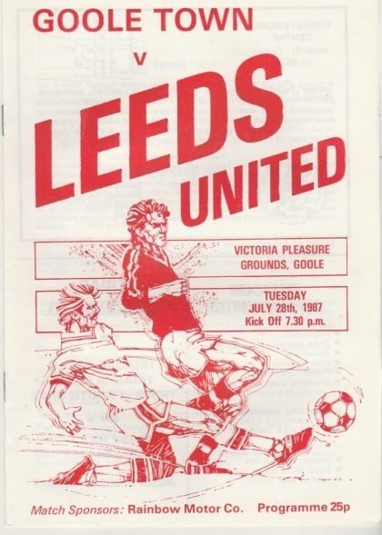 Goole Town v Leeds United  28-Jul-1987