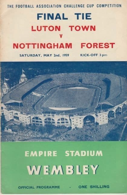 Luton Town v Nottingham Forest  02-May-1959