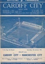 Cardiff City v Manchester City 07-Jan-1961