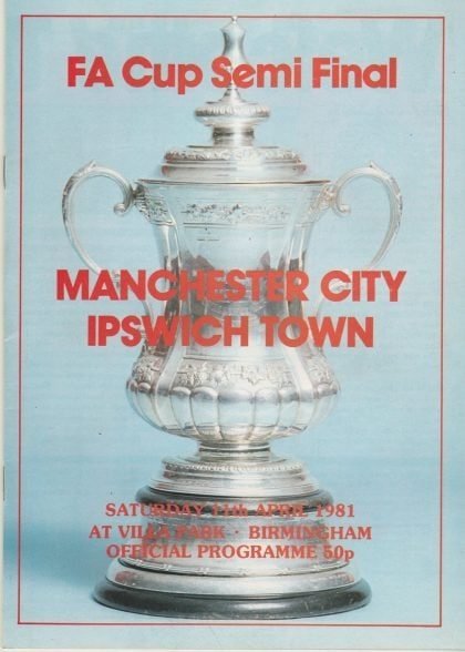 Manchester City v Ipswich Town 11-Apr-1981