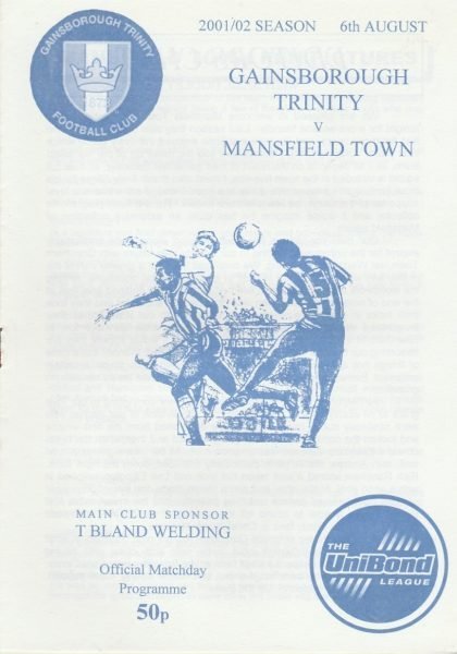 Gainsborough Trinity v Mansfield Town 06-Aug-2001