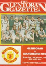 Glentoran v Manchester United  14-Aug-1982