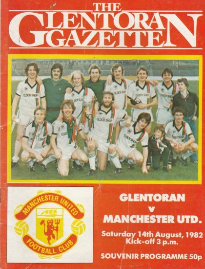 Glentoran v Manchester United  14-Aug-1982