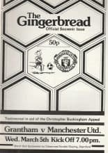 Grantham Town v Manchester  United  05-Mar-1986