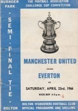 Manchester United v Everton 23-Apr-1966