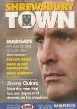 Shrewsbury Town v Margate 02-Aug-2003