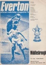Everton v Middlesbrough 23-Jan-1971