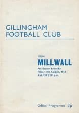 Gillingham v Millwall 04-Aug-1972